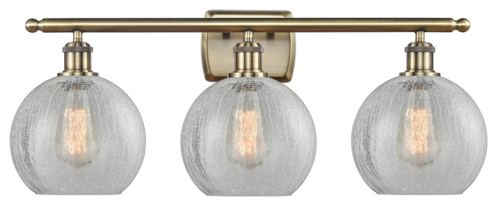 Innovations Lighting 516-3W-AB-G125-8 Athens 3 Light 26" Bath Vanity Light
