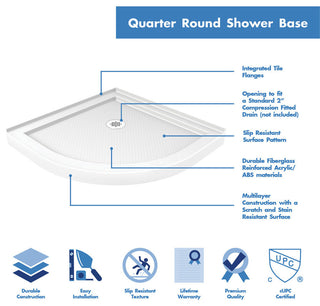 Prime 36x76 3/4 Frosted Glass Sliding Shower Enclosure Oil Rubbed Bronze, Base