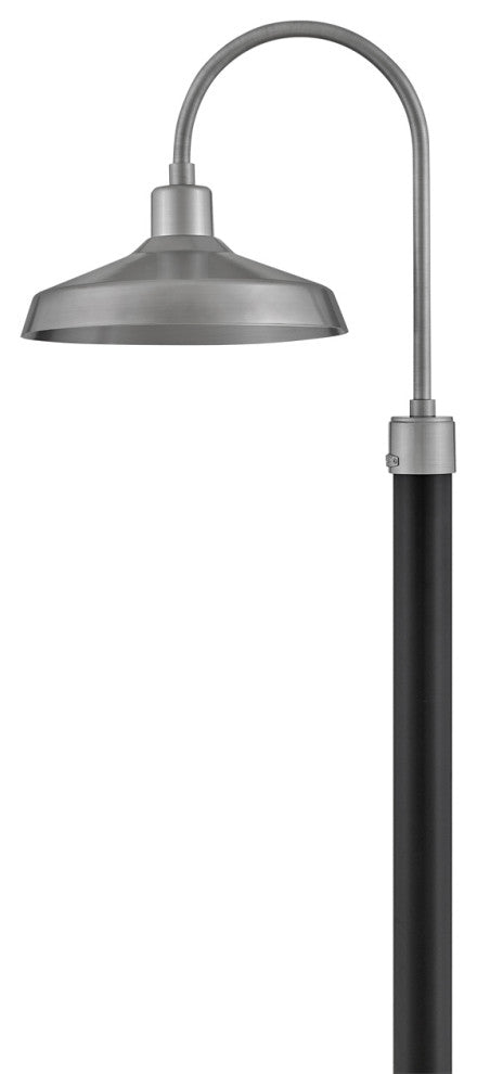 Hinkley Forge 16" Large Post Top/Pier Mount Lantern, Antique Brushed Aluminum