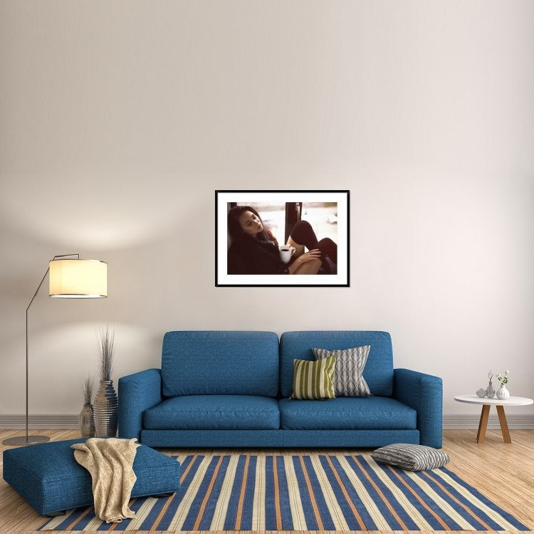 "Morning Coffee" Framed Digital Print by Rod Clemen, 44x32"