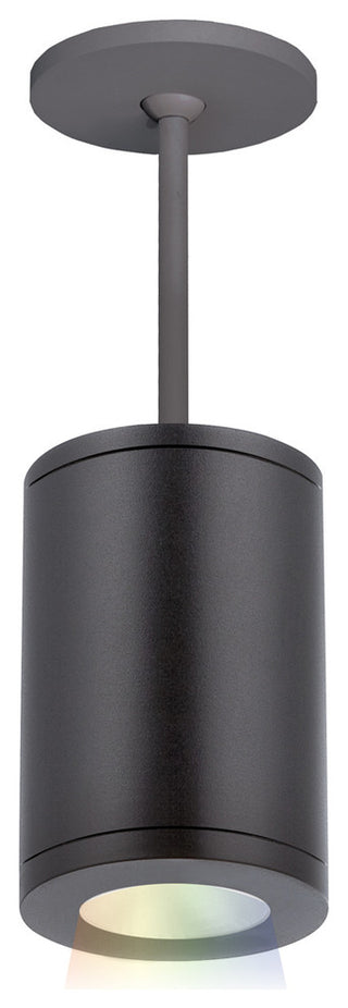 Tube Architectural 5" LED Color Changing Pendant Spot Beam, Black