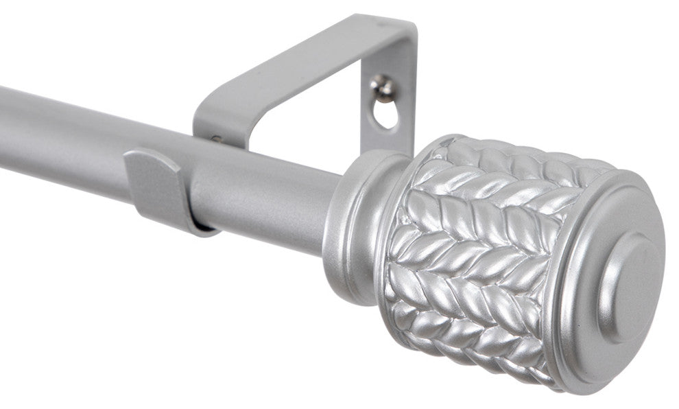 UTOPIA ALLEY 3/4 Inch Curtain Rod - Curtain Rods For Windows, Nickel, 28"-48"
