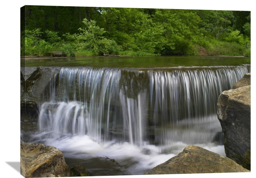"Sand Creek Cascades In Osage Hills State Park, Oklahoma" Artwork, 40" x 30"