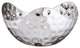 Elegance 10" Bolt Hammered Stainless Steel Triangular Bowl