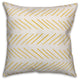 Yellow and White Modern Chevron 18x18 Throw Pillow Cover