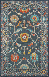 Oriental Weavers Zahra Collection Blue/ Gold Oriental Indoor Area Rug 5'X8'