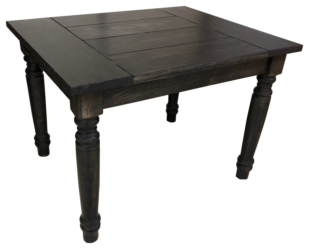 Black English Farmhouse Table, 72"