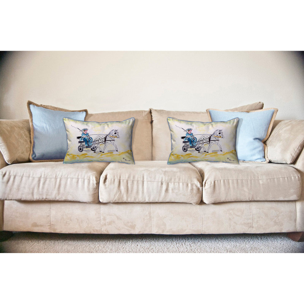 Carriage & Horse Large Indoor/Outdoor Pillow 16x20