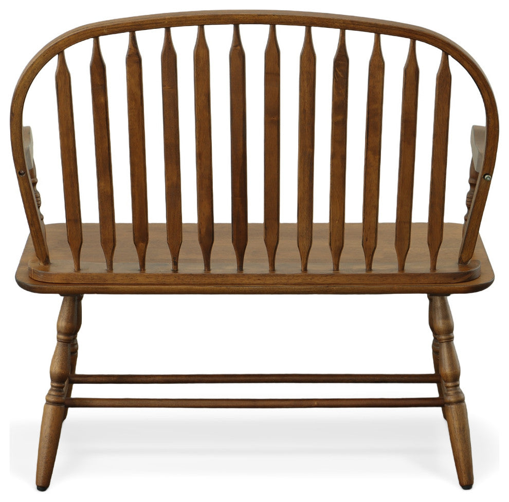Windsor Bench, American Oak