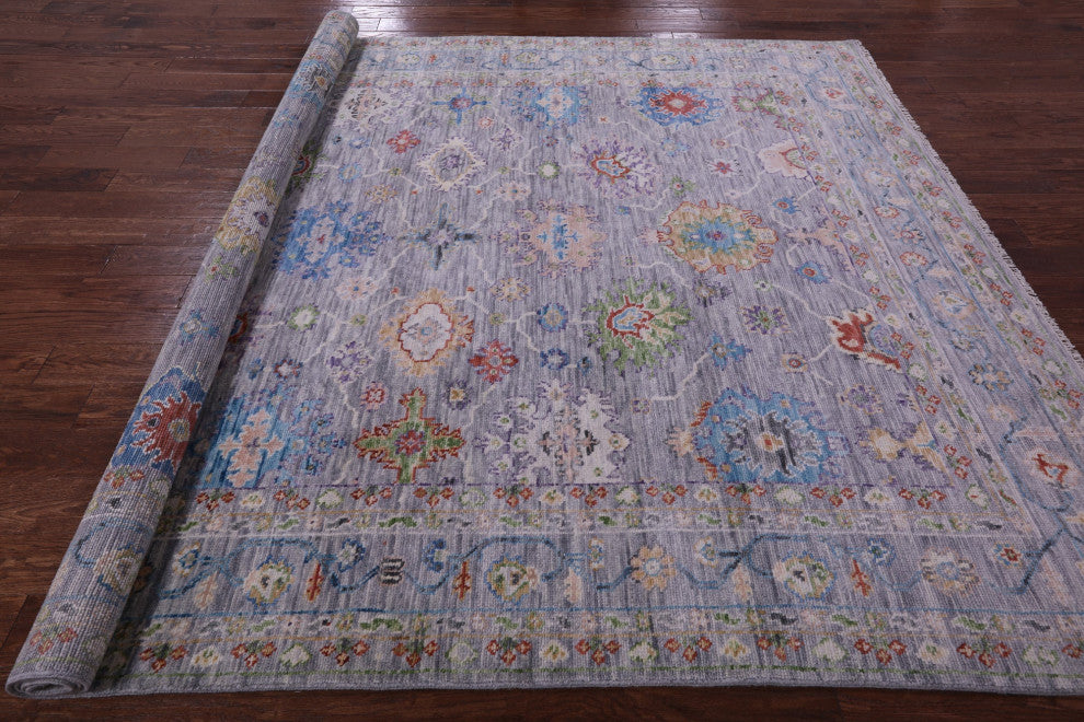 8' 4" X 9' 11" Turkish Oushak Handmade Wool Rug - Q15607