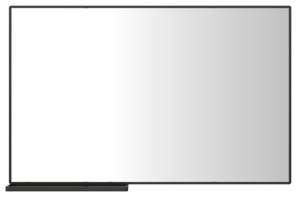 Large Rectangular Framed Wall Mount Bathroom Vanity Mirror, 48 X 30
