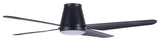 Lucci Air Aria Hugger 52" CTC Light With Remote Ceiling Fan, Black