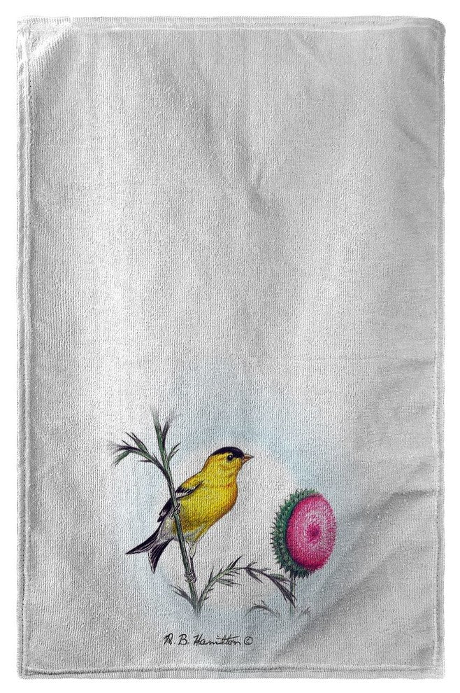 Betsy Drake Betsy's Goldfinch Beach Towel
