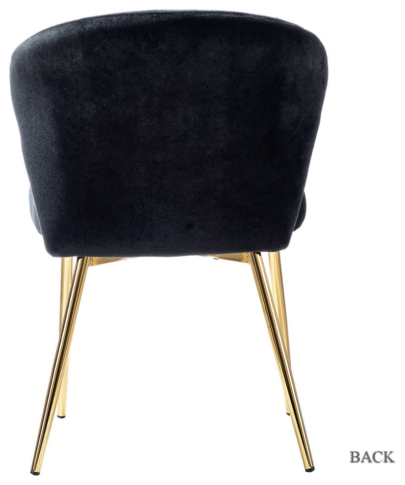 Milia Dining Chair Set of 4, Black