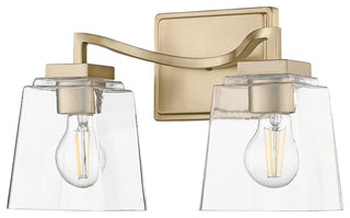 2 Light 14.5 in. Modern Gold Vanity Light