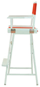 030" Director's Chair White Frame-Red Canvas