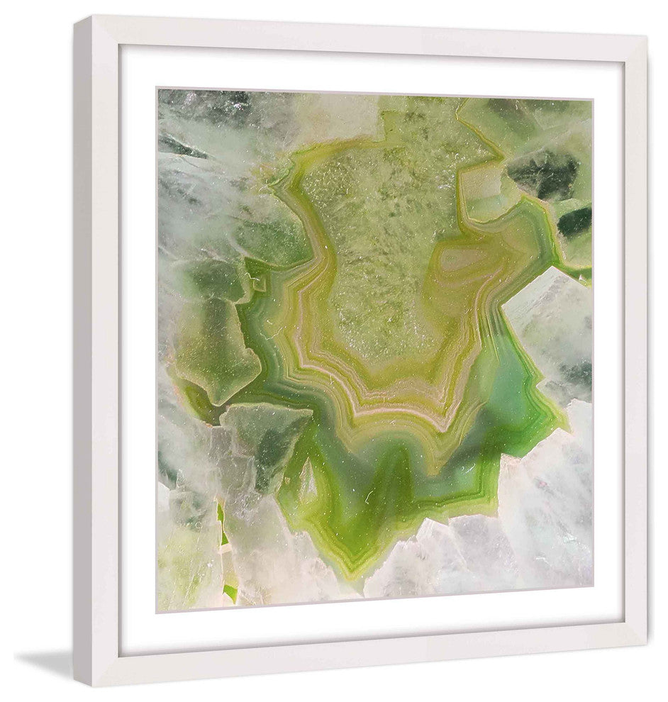 "Agate Verde" Framed Art Print