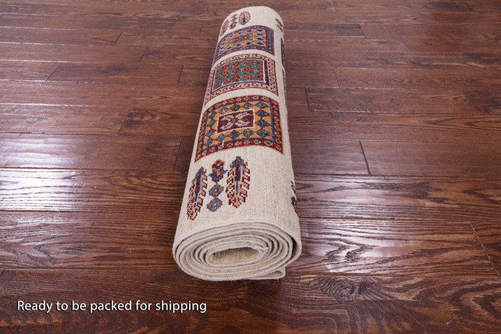 Runner Persian Garden Design Handmade Wool Rug 2' 10" X 10' 4" Q11239
