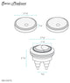 Toilet Hardware Brushed Gold, SM-2T120
