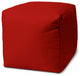 17  Cool Primary Red Solid Color Indoor Outdoor Pouf Cover