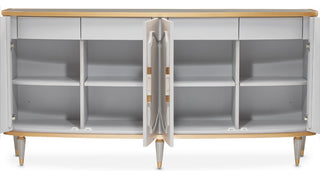 St. Charles Sideboard With Mirror, Dove Gray