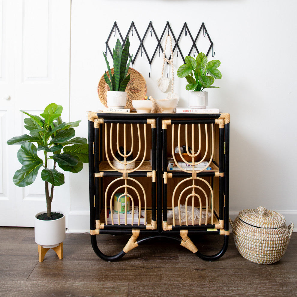 12in. Artificial Calathea Plant with Decorative Planter