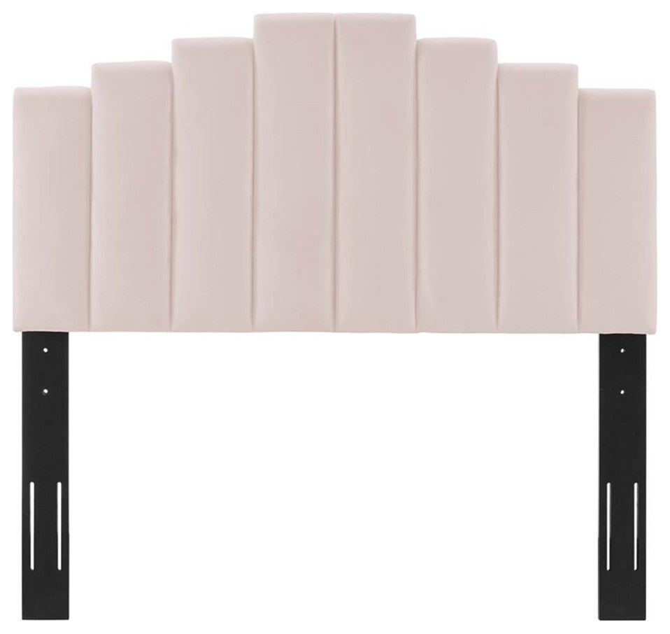 Noelle Performance Velvet King/California King Headboard-Pink