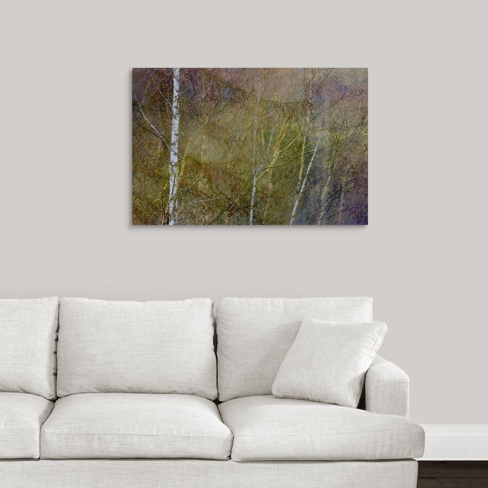 "Golden Mist" Wrapped Canvas Art Print, 36"x24"x1.5"