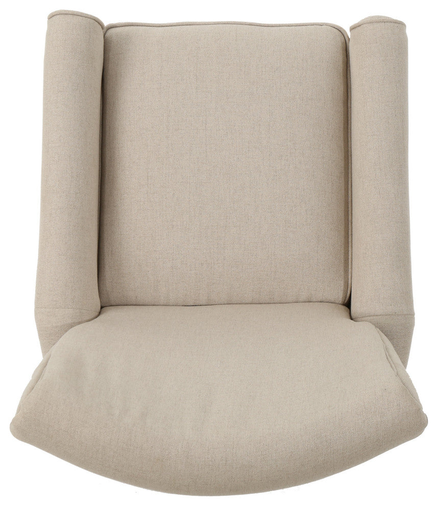 GDF Studio Charlene Traditional Wheat Fabric Recliner