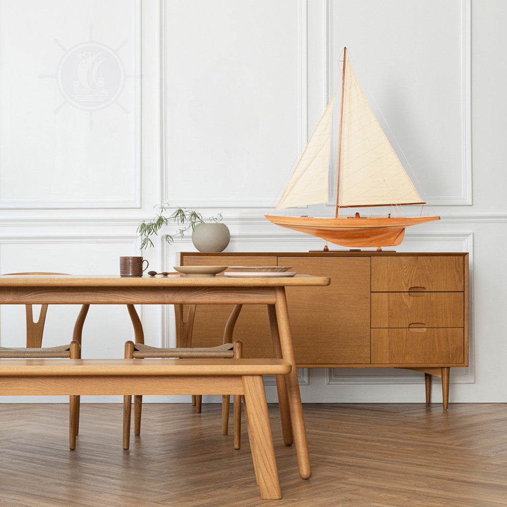 Columbia Yacht L Wooden model sailing boat