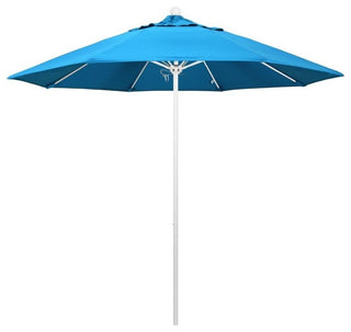 9' Venture Series Patio Umbrella With Sunbrella 2A Canvas Cyan Fabric