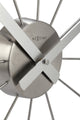 NeXtime Plug Inn Spoke Wall Clock, Silver