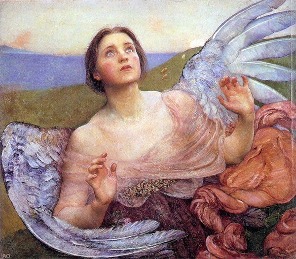 Annie Swynnerton The Sense of Sight, 20"x25" Wall Decal Print