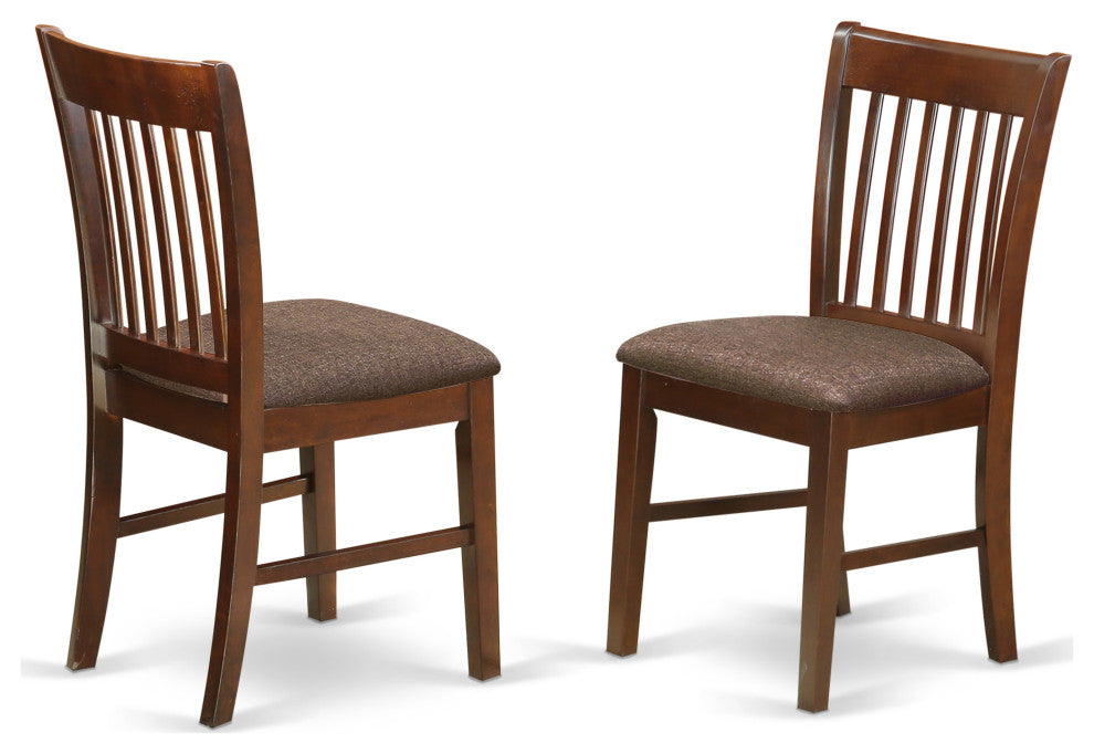 5 Pc Set With A Kitchen Table And 4 Dinette Chairs In Mahogany