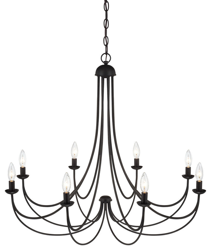 Quoizel MRN5008IB Eight Light Chandelier Mirren Imperial Bronze