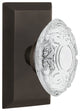 Studio Plate Single Dummy Crystal Victorian Knob, Oil-Rubbed Bronze, STUCVI