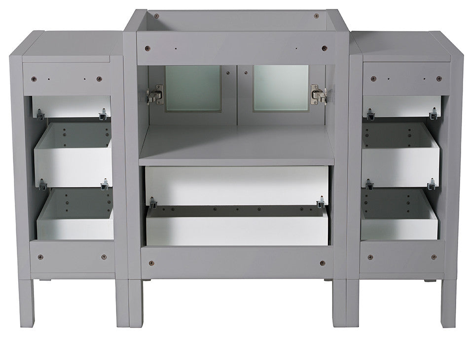 Torino Modern Bathroom Cabinet, Gray, 48"