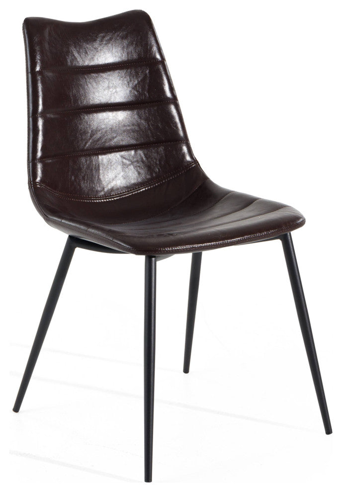Gilliam Modern Brown Dining Chairs, Set of 2