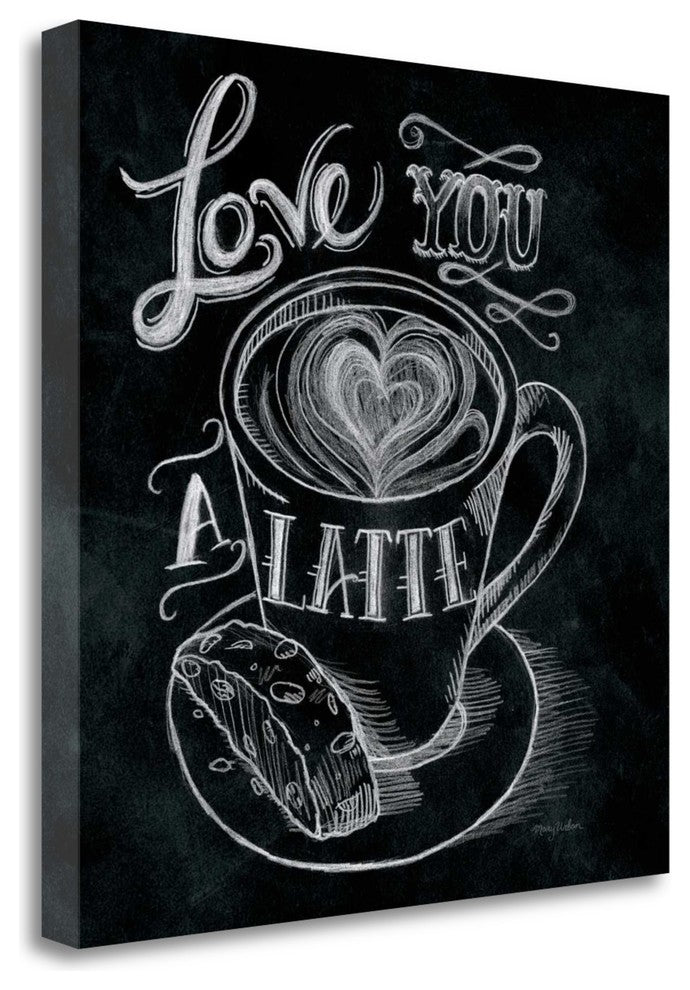 "Love You A Latte No Border" By Mary Urban, Giclee Print on Gallery Wrap Canvas