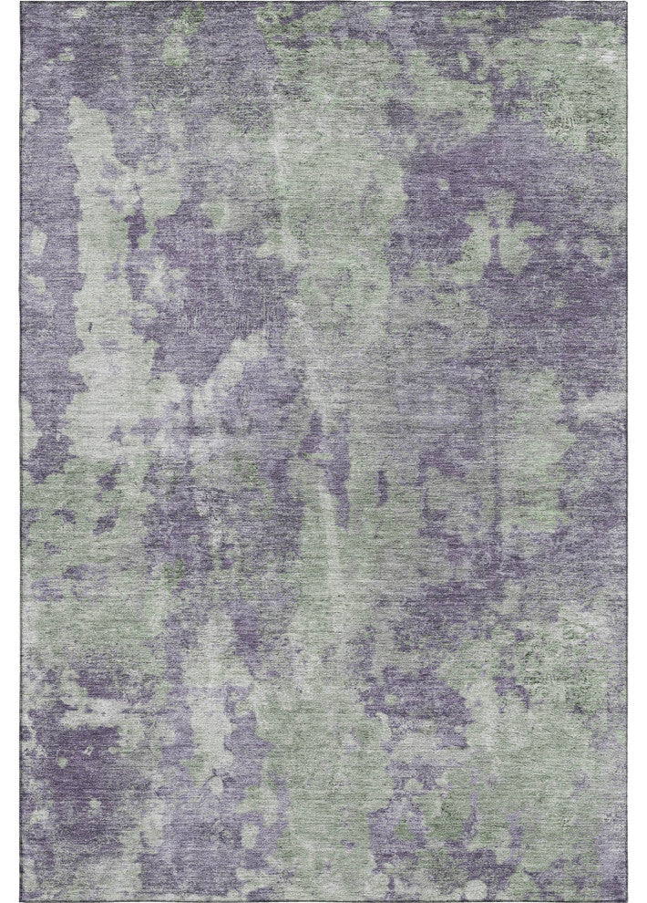 Premium Machine Washable Mayfield AMF573 Purple 3' x 5' Rug