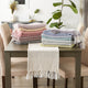 Black Woven Table Runner 15x72