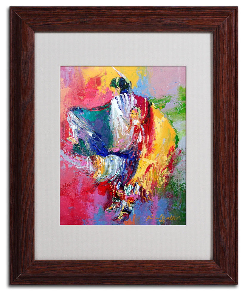 'Pow' Matted Framed Canvas Art by Richard Wallich