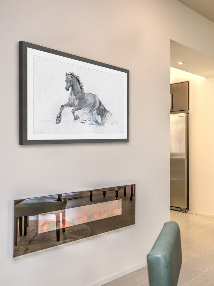 "El Caballo" Framed Painting Print, 30"x20"