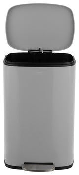 Curtis 8-Gallon Step-Open Trash Can, Gray