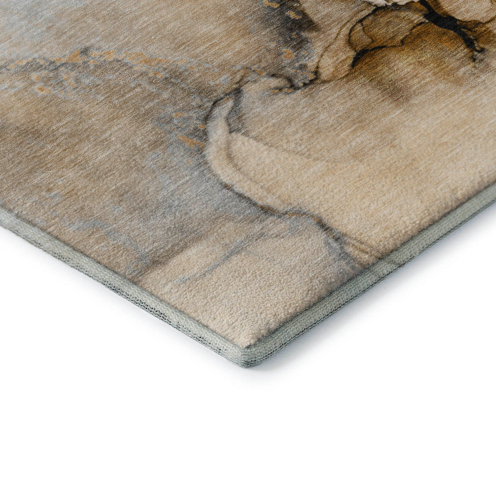 Premium Machine Washable Mayfield AMF506 Beige 8' x 10' Rug