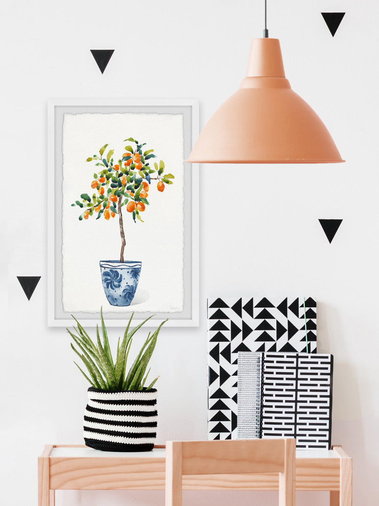 "Decorative Pot" Framed Painting Print