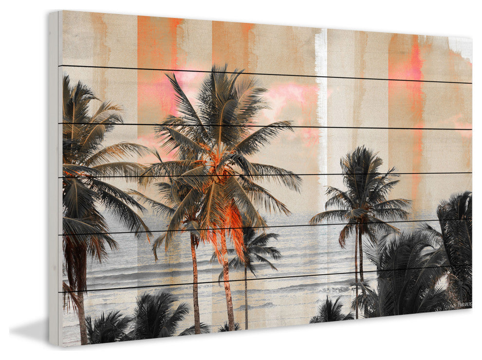 "Bahia" Wall Art on Wood, 60"x40"