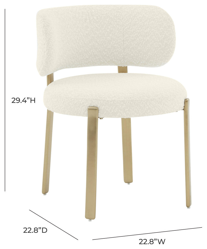 Margaret Cream Boucle Dining Chair