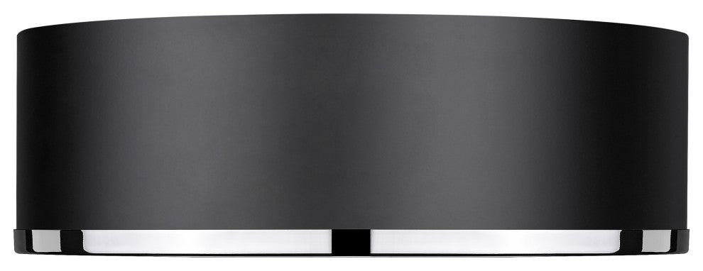 Zlite 2303F3-MB-CH 3-Light Flush Mount, Matte Black