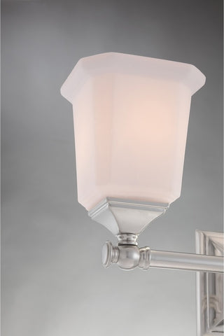 Nicholas 3-Light Bath Vanity, Brushed Nickel